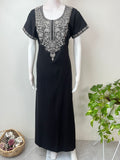Black Premium Bizzylizzy Embroidered Nighty