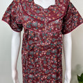 Maroon Elegant & Breathable 100% Cotton Nighty