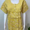 Yellow Pure Cotton Nightgown Soft & Breathable