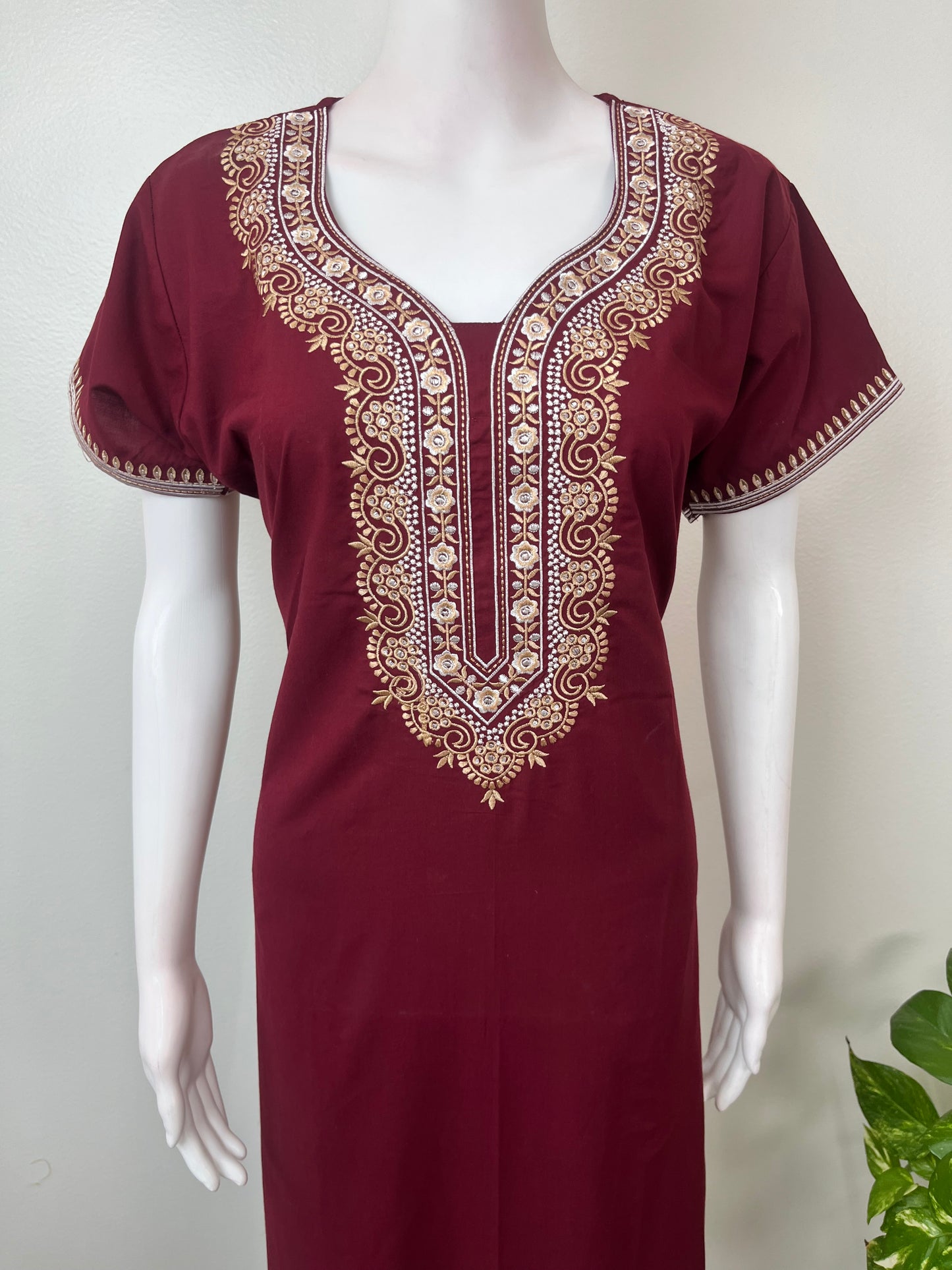 Maroon Classic Charm Bizzylizzy Nighty