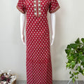 Red 100% Cotton Women’s Nightgown