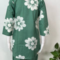 Green Cambric Cotton Night Suit