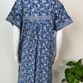 Royal Blue Pure Cotton Women's Nighty