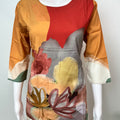 Orange & Red Rayon Night Suit