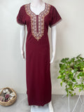 Maroon Classic Charm Bizzylizzy Nighty