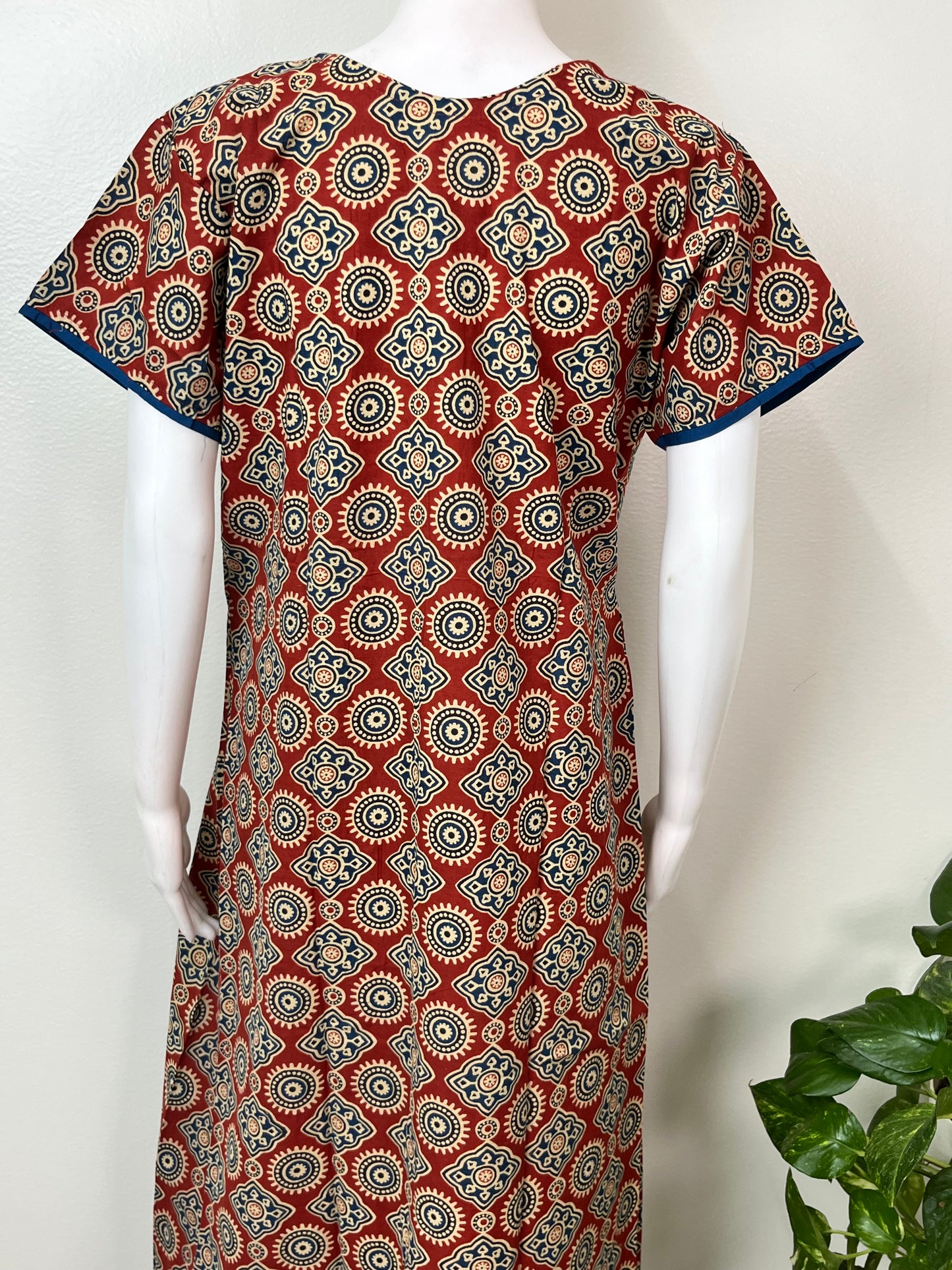 Maroon Pure Cotton Nighty Soft & Comfortable