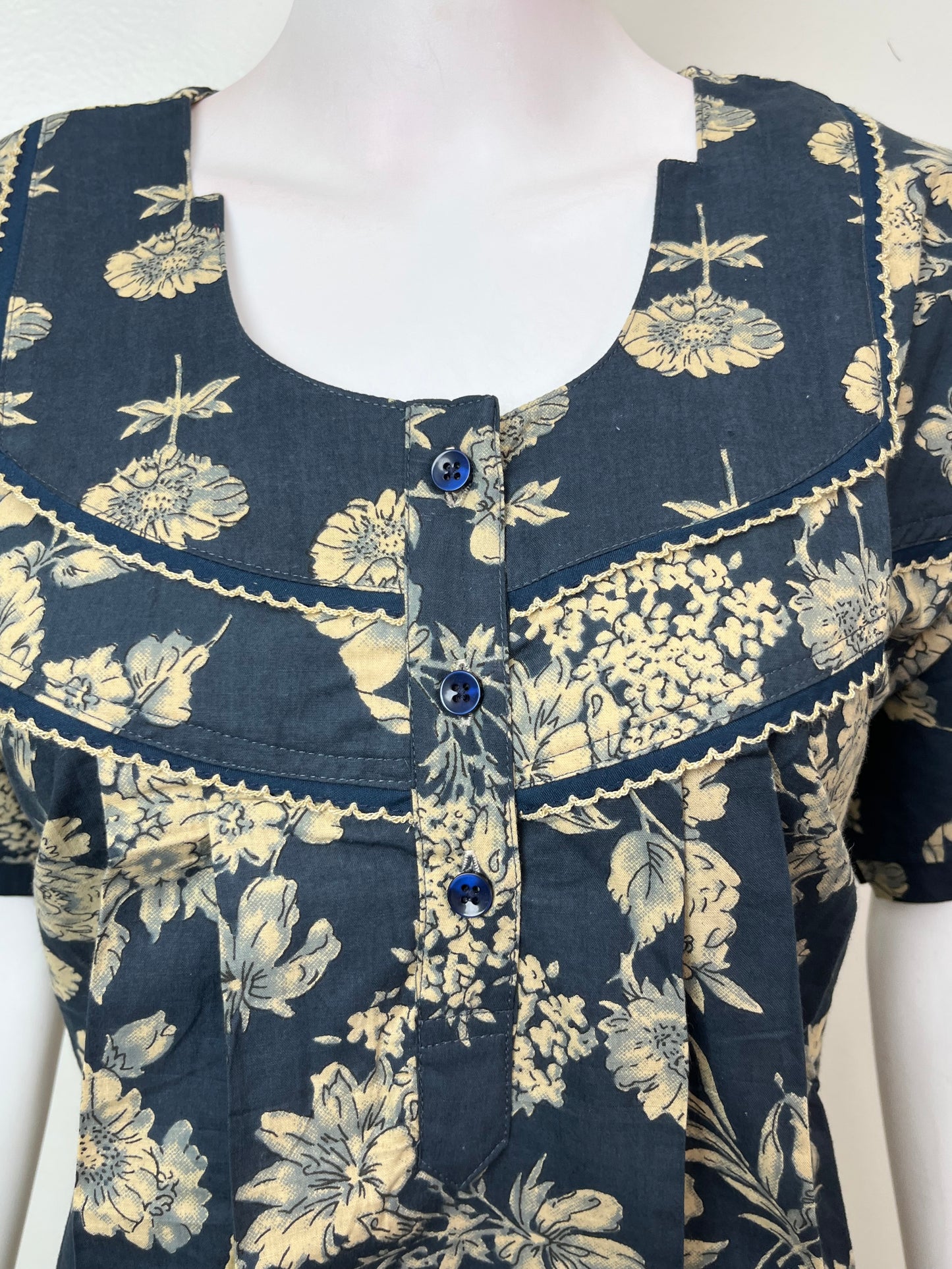 Charcoal Grey Pure Cotton Nighty Soft & Comfortable