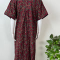 Maroon 100% Cotton Women’s Nightgown