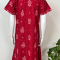 Red Batik Print Pure Cotton Nighty