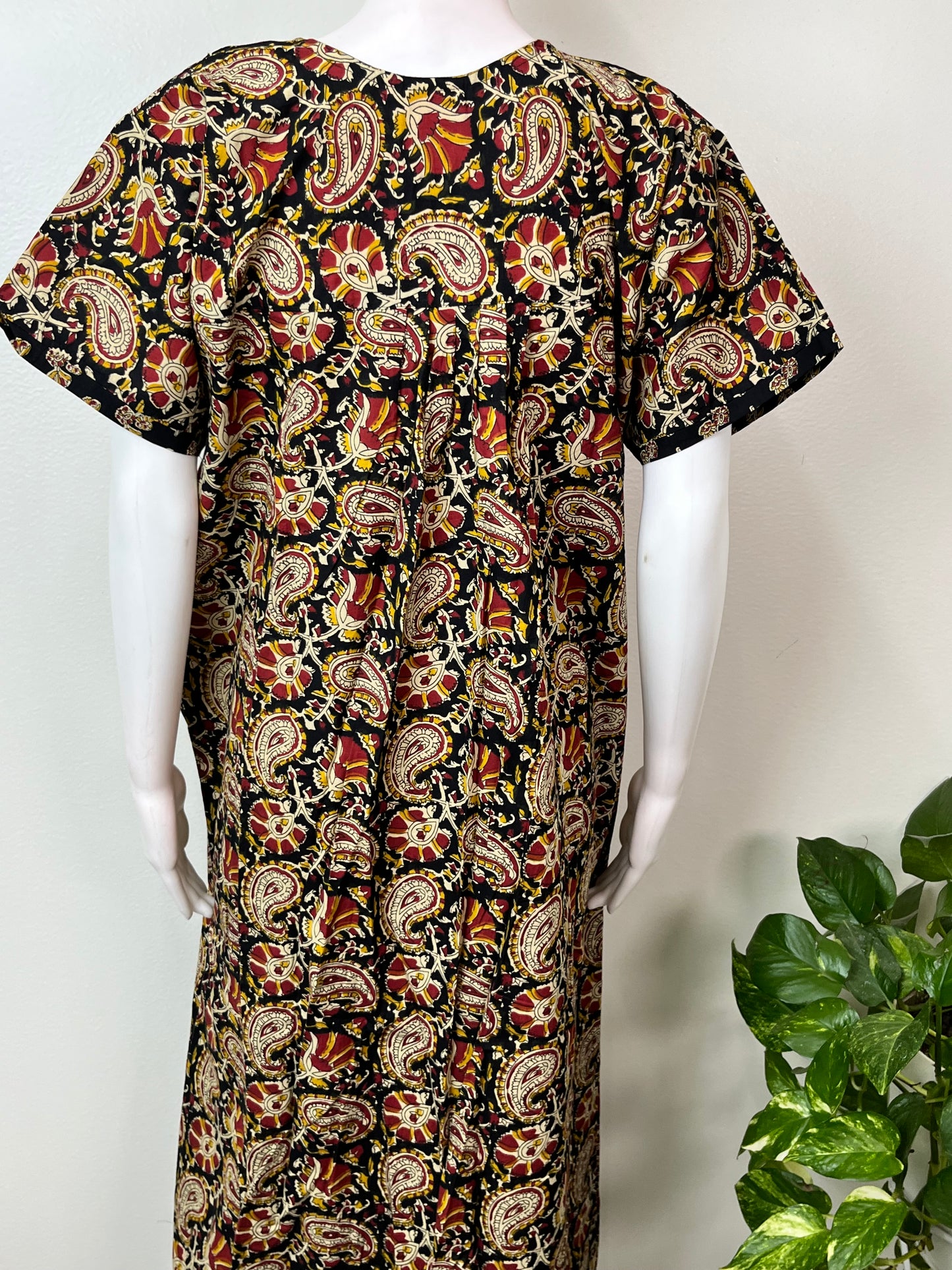 Black Pure Cotton Elegant & Breathable Nighty