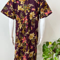 Wine Pure Cotton Nightgown Soft & Breathable