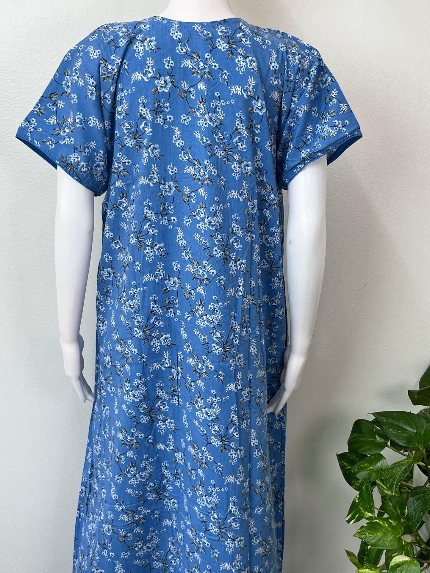 Royal Blue Elegant & Stylish Bizzylizzy Crush Nighty for Women