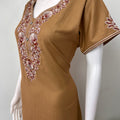 Caramel Premium Alpine Embroidered Nightgown