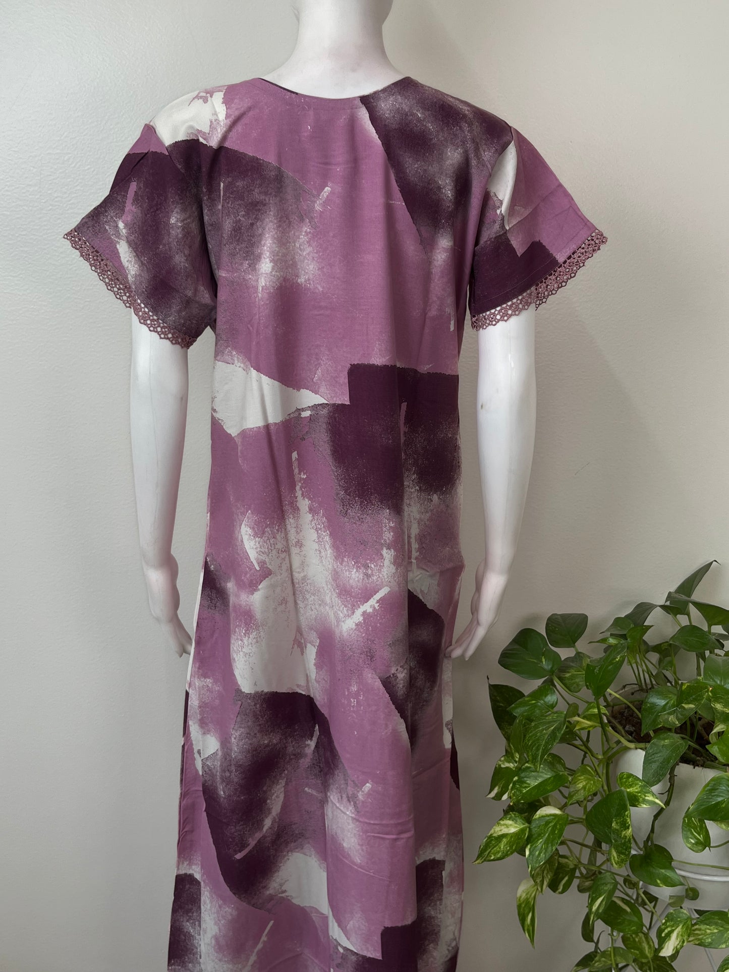 Pink Soft & Breathable Rayon Fabric Nighty