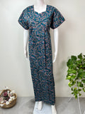 Blue Pure Cotton Nighty Soft & Comfortable