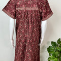Maroon Pure Cotton Nightgown Soft & Breathable