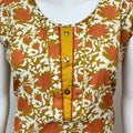 Yellow Floral Printed Cotton Nightgown