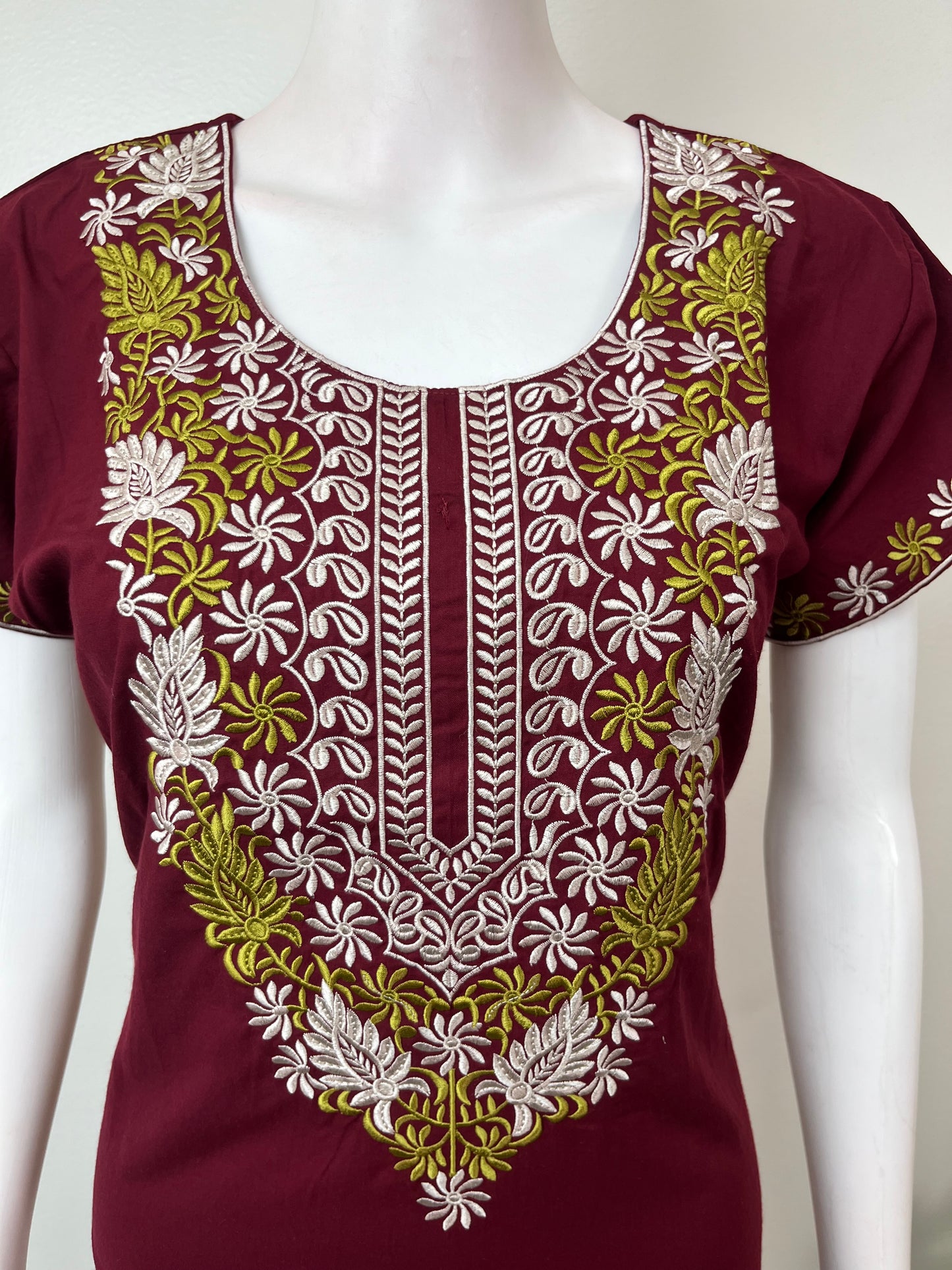 Maroon Elegant Comfort Bizzylizzy Nightgown