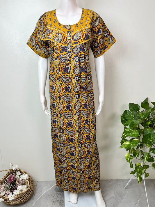 Mustard Pure Cotton Women’s Nightgown
