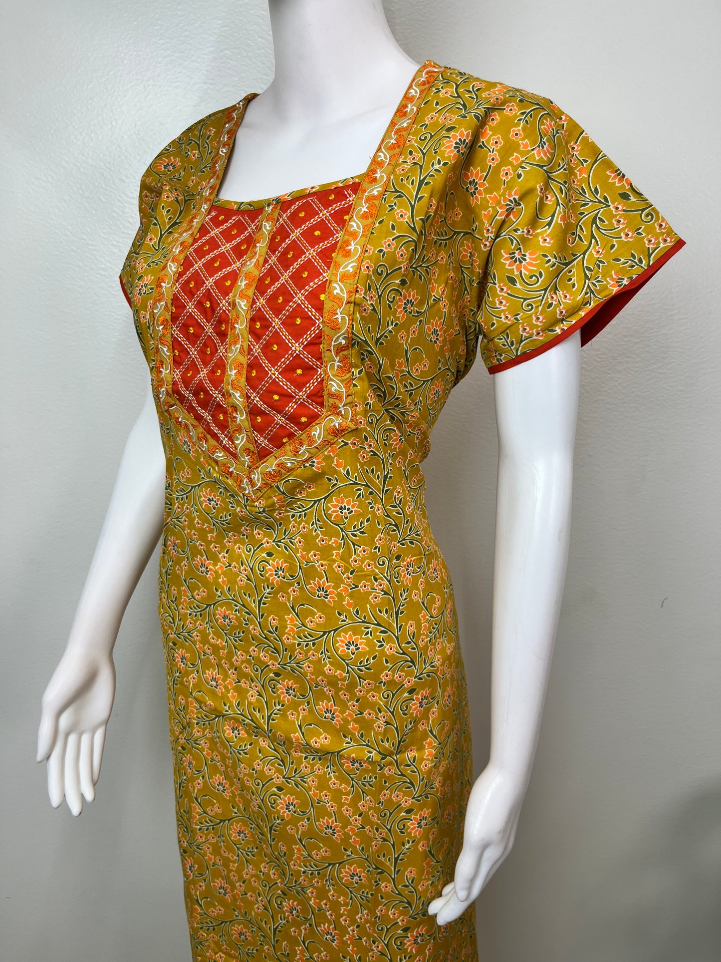 Mustard Pure Cotton Women’s Nighty