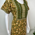 Mehendi Green Pure Cotton Women’s Nightgown