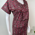Gray Pure Cotton Nightgown Soft & Comfortable