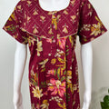 Maroon Pure Cotton Nightgown for Women