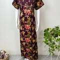 Wine Pure Cotton Nightgown Soft & Breathable