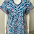 Sky Blue Pure Cotton Nighty Soft & Breathable