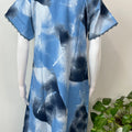Sky Blue Rayon Fabric Nighty Silky Texture