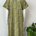 Bottle Green Soft & Comfortable Bizzylizzy Crush Fabric Nighty