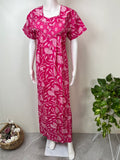 Hot Pink 100% Cotton Women’s Nighty