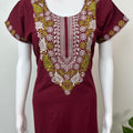 Maroon Elegant Comfort Bizzylizzy Nightgown