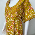 Mustard 100% Cotton Nighty Comfortable & Elegant