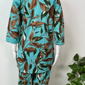 Turquoise Pure Cotton Night Duit