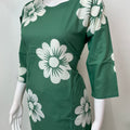Green Cambric Cotton Night Suit
