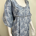 Sky Blue Pleated Style Alpine Fabric Nighty