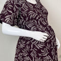 Rayon Fabric Maternity and Feeding Nighty for Women Daily Wear