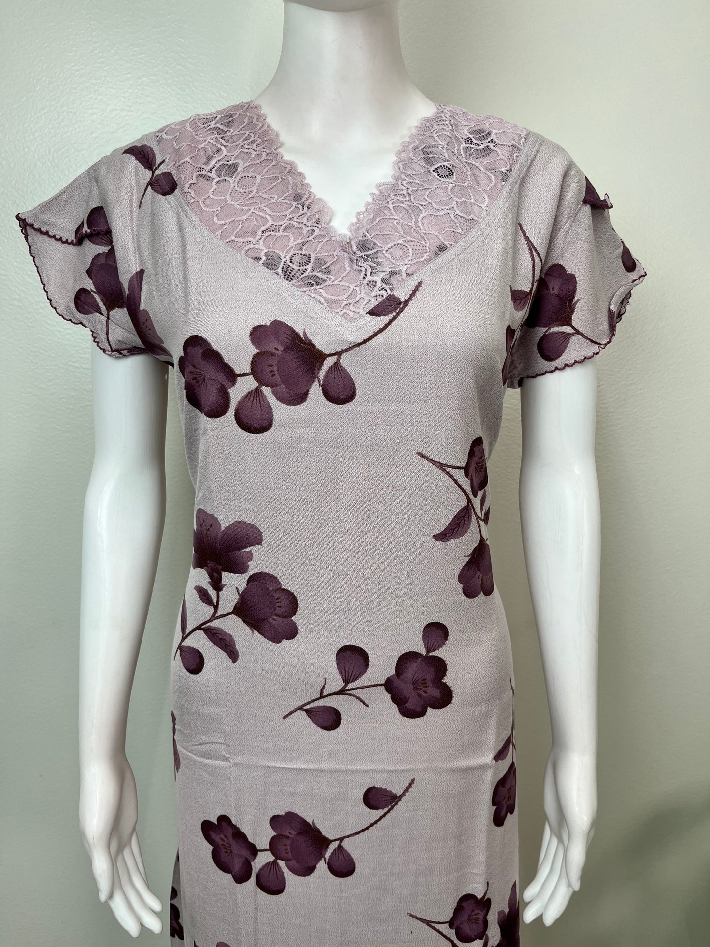 Lavender Alpine Fabric Nighty for Women