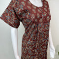 Brown 100% Cotton Nightgown for Women