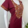 Maroon Luxury in Every Thread- Bizzylizzy Nighty
