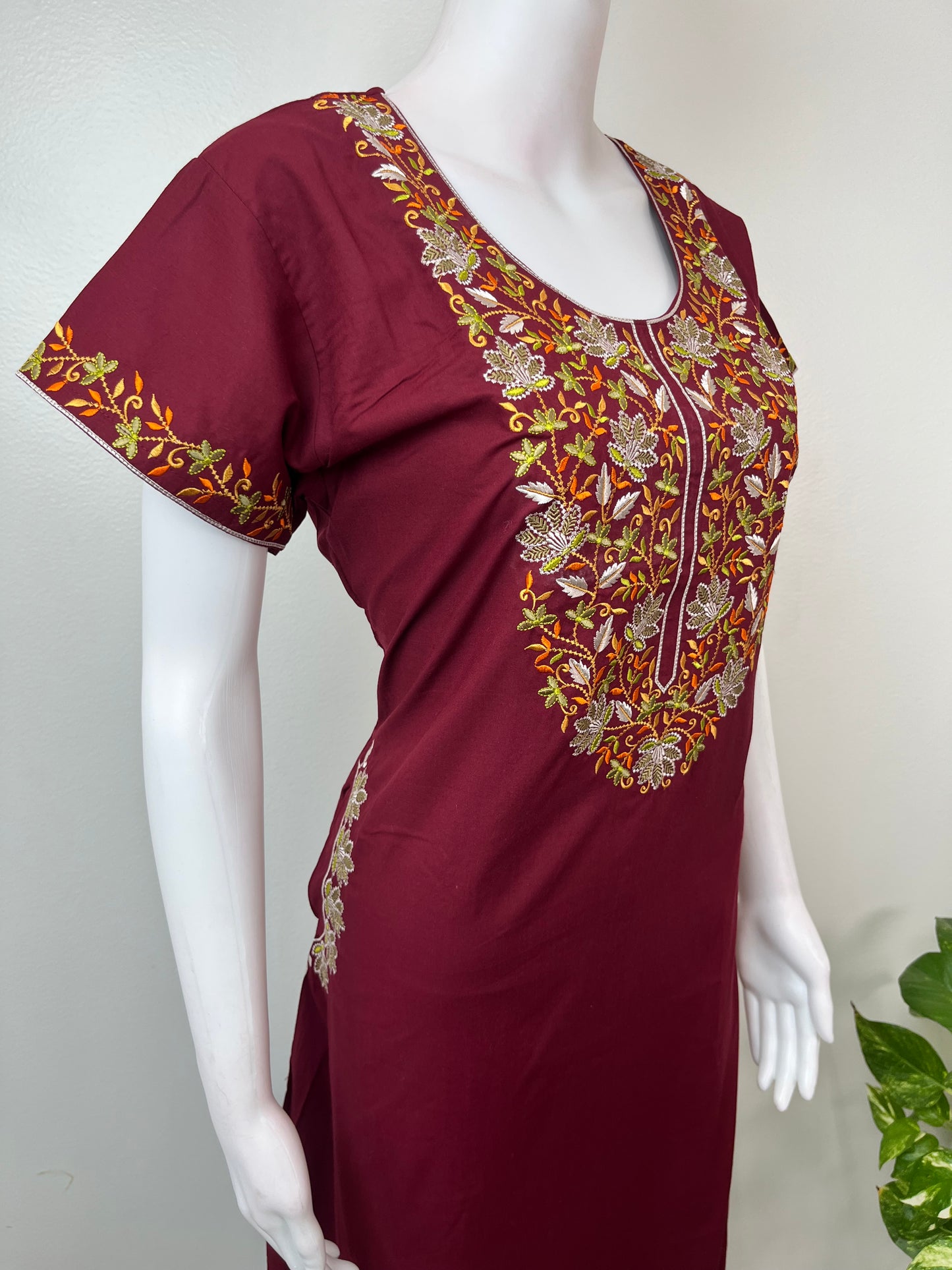 Maroon Luxury in Every Thread- Bizzylizzy Nighty