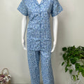 Relaxed Cotton Shirt & Pant Night Suit
