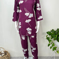Purple Rayon Night Suit