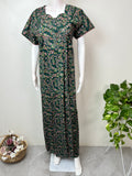 Bottle Green Pure Cotton Nighty