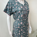 Gray Umbrella Style Rayon Fabric Nightgown