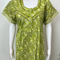 Lime Green Pure Cotton Nightgown Soft & Comfortable