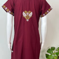Maroon Elegant Comfort Bizzylizzy Nightgown