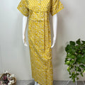 Yellow Pure Cotton Nightgown Soft & Breathable