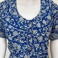 Royal Blue Pure Cotton Women's Nighty